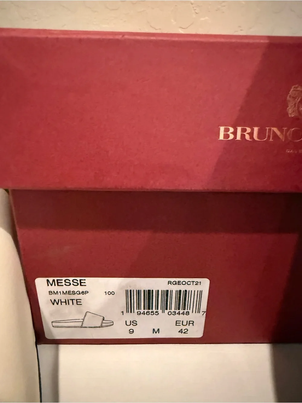 Bruno Magli Men's Messe Lion Head Slide Sandal mens size 9 NWT